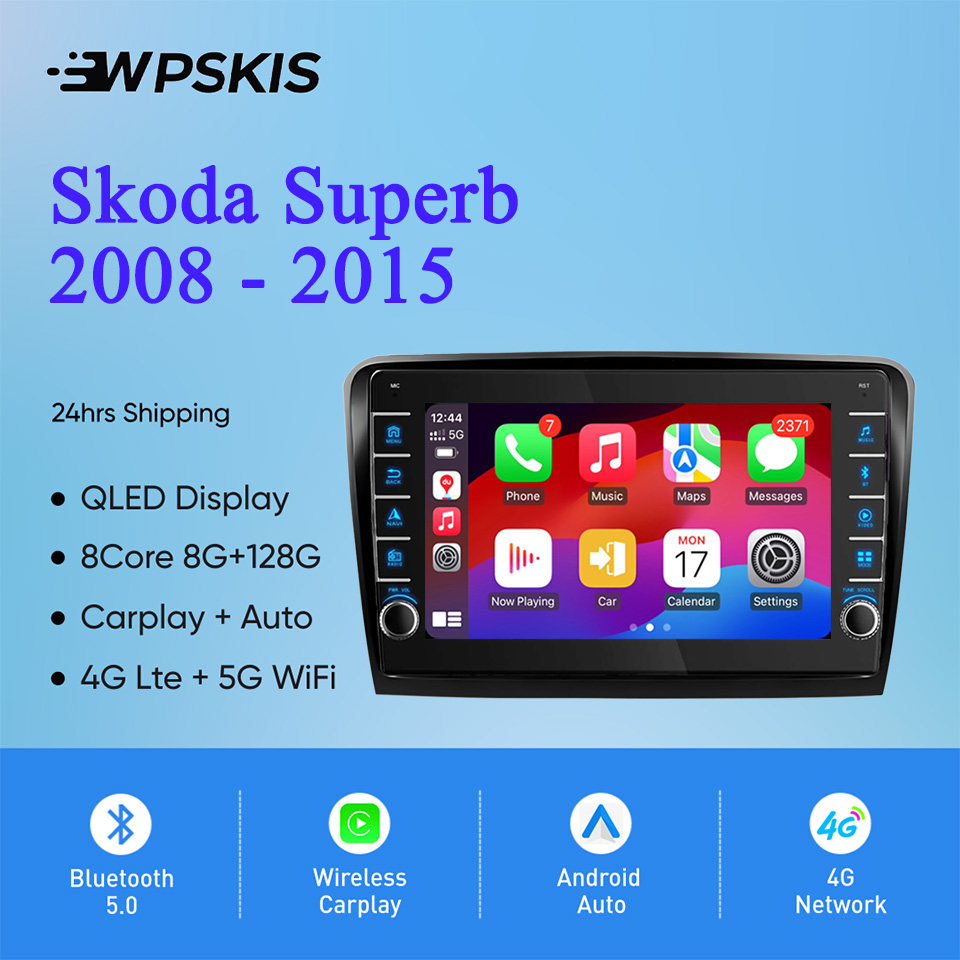 Audio Music India - 스코다 슈퍼 2008 2015 카플레이, 8G