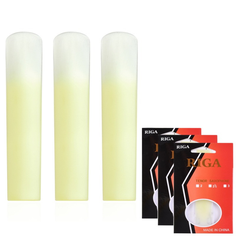 Saxophone Reed Pack - 3팩 테너 알토 소프라노 색소폰 레진