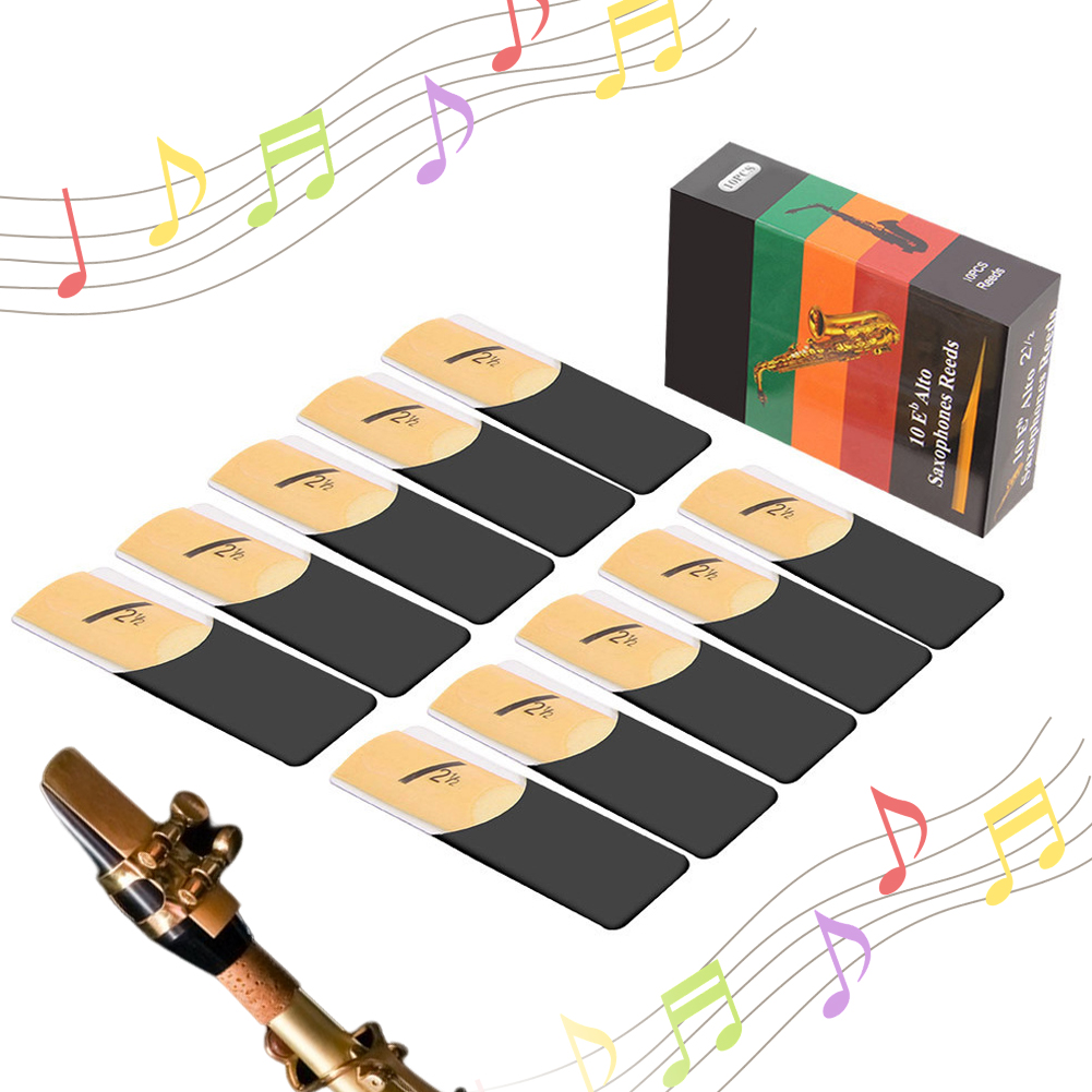 Saxophone Reed Pack - 10팩 Eb 알토 색소폰 리드 알토