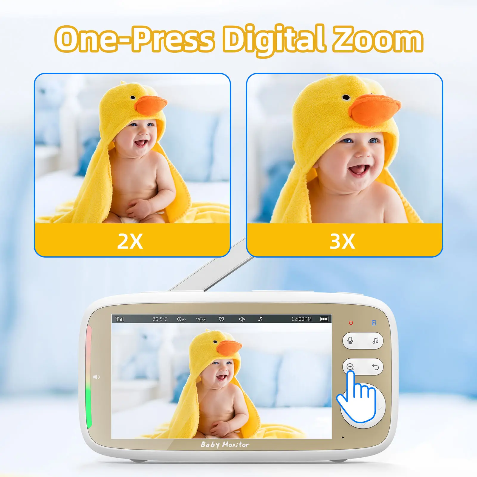 VB803 PRO 베이비 모니터, 2pcs 줌 카메라, - Audio X Music 리뷰 및 가격
