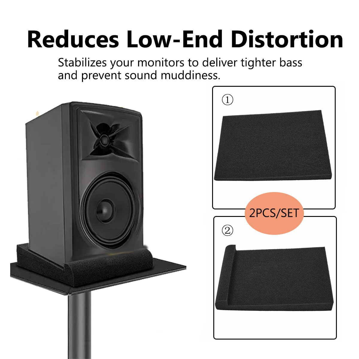 스튜디오 모니터 절연 패드 음향 폼 스피커 스탠드 5각 - Studio Monitor Speaker 리뷰 및 가격