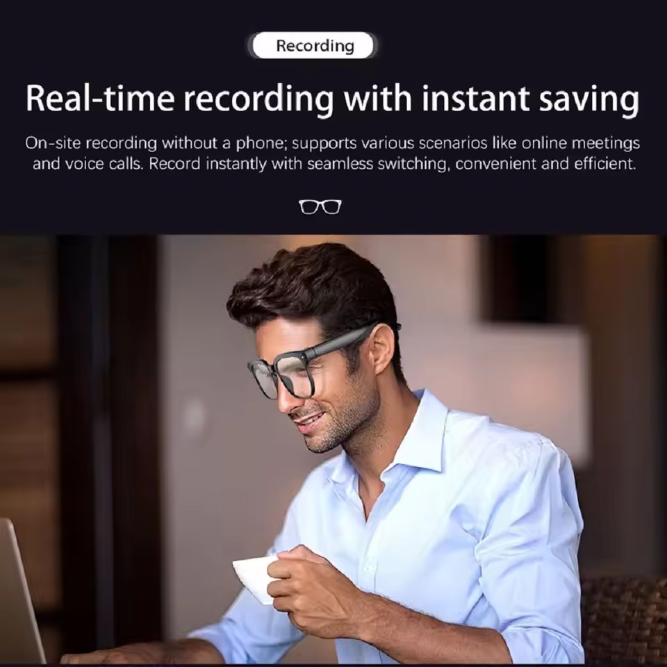 M02S AI 스마트 안경 8MP 카메라 블루투스 선글 - Audio Music To Video Ai 리뷰 및 가격