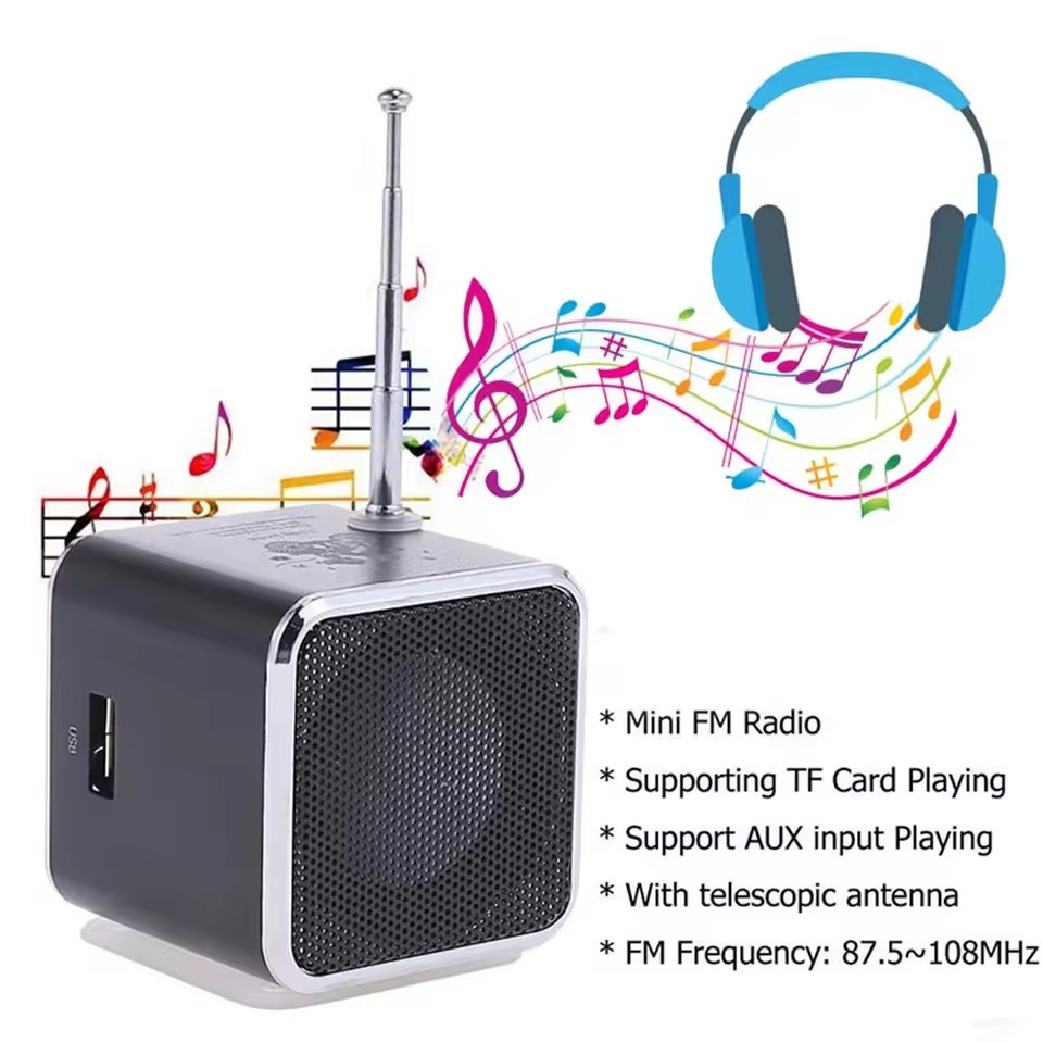 무선 라디오 FM 블루투스 스피커 휴대용 미니 MP3  - Audio Music Center 리뷰 및 가격